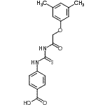 CAS#: 532979-46-7, 4-({[(3,5-Dimethylphenoxy)Acetyl]Carbamothioyl}Amino)Benzoic Acid
