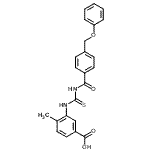 CAS#: 532982-25-5, 4-Methyl-3-({[4-(Phenoxymethyl)Benzoyl]Carbamothioyl}Amino)Benzoic Acid