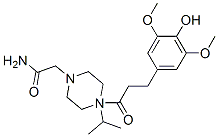 CAS#: 53335-22-1, 4-[3-(3,5-Dimethoxy-4-Hydroxyphenyl)-1-Oxopropyl]-N-Isopropyl-1-Piperazineacetamide