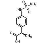 CAS 登录号：533931-56-5， (2R)-2-[4-(氨基磺酰基氨基)苯基]丙酸