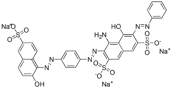 CAS#: 53554-24-8, Trisodium 4-Amino-5-Hydroxy-3-[[4-[(2-Hydroxy-6-Sulphonato-1-Naphthyl)Azo]Phenyl]Azo]-6-(Phenylazo)Naphthalene-2,7-Disulphonate