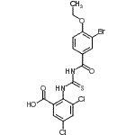 CAS#: 535946-08-8, 2-{[(3-Bromo-4-Ethoxybenzoyl)Carbamothioyl]Amino}-3,5-Dichlorobenzoic Acid