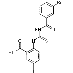 CAS#: 535966-72-4, 2-{[(3-Bromobenzoyl)Carbamothioyl]Amino}-5-Iodobenzoic Acid