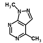 CAS 登录号：53645-62-8， 1,4-二甲基-1H-吡唑并[3,4-d]嘧啶