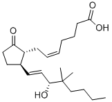 CAS 登录号：53658-98-3， (5Z,13E,15R)-15-羟基-16,16-二甲基-9-氧代-前列腺-5,13-二烯-1-酸