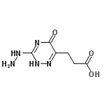 CAS 登录号：536728-03-7， 3-(3-肼基-5-氧代-2,5-二氢-1,2,4-三嗪-6-基)丙酸