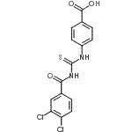CAS 登录号：536981-75-6， 4-{[(3,4-二氯苯甲酰基)硫代氨基甲酰]氨基}苯甲酸