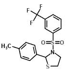 CAS#: 537678-11-8, 2-(4-Methylphenyl)-3-{[3-(Trifluoromethyl)Phenyl]Sulfonyl}-1,3-Thiazolidine