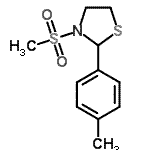 CAS#: 537678-29-8, 2-(4-Methylphenyl)-3-(Methylsulfonyl)-1,3-Thiazolidine