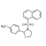 CAS 登录号：537678-34-5， 2-(4-甲基苯基)-3-(1-萘磺酰基)-1,3-噻唑烷