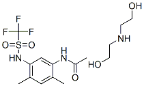 CAS#: 53780-36-2, N-[2,4-Dimethyl-5-(Trifluoromethylsulfonylamino)Phenyl]Acetamide 2-(2 -Hydroxyethylamino)Ethanol salt