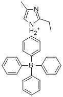 CAS 登录号：53831-70-2， 2-乙基-4-甲基咪唑鎓四苯基硼酸盐