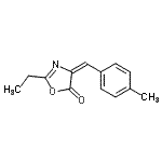CAS 登录号：538339-32-1， (4E)-2-乙基-4-(4-甲基苄亚基)-1,3-恶唑-5(4H)-酮