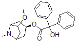 CAS#: 53834-53-0, alpha-Hydroxy-alpha-Phenylbenzeneacetic Acid (1R,5R)-6beta-Methoxy-8-Methyl-8-Azabicyclo[3.2.1]Oct-3alpha-Yl Ester