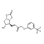 CAS#: 53872-61-0, (3aR,4R,5R,6aS)-5-Hydroxy-4-{(1E)-3-Oxo-4-[3-(Trifluoromethyl)Phenoxy]-1-Buten-1-Yl}Hexahydro-2H-Cyclopenta[b]Furan-2-One