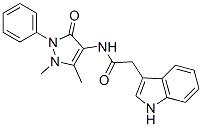CAS#: 53995-76-9, N-(1,5-Dimethyl-3-Oxo-2-Phenyl-Pyrazol-4-Yl)-2-(1H-Indol-3-Yl)Acetamide