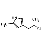 CAS#: 54055-33-3, 3-(2-Chloropropyl)-5-Methyl-1H-Pyrazole