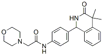 CAS 登录号:54087-47-7, 4'-(4,4-二甲基-3-氧代-1,2,3,4-四氢异喹啉-1-基)-2-吗啉基乙酰苯胺