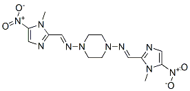 CAS 登录号：54093-05-9， 1,4-二[(1-甲基-5-硝基-1H-咪唑-2-基)亚甲基氨基]哌嗪