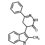 CAS#: 54104-29-9, 4-(2-Methyl-1H-Indol-3-Yl)-6-Phenyl-4,5-Dihydro-3(2H)-Pyridazinone