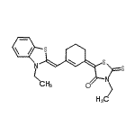 CAS#: 54118-07-9, (5E)-3-Ethyl-5-{3-[(Z)-(3-Ethyl-1,3-Benzothiazol-2(3H)-Ylidene)Methyl]-2-Cyclohexen-1-Ylidene}-2-Thioxo-1,3-Thiazolidin-4-One