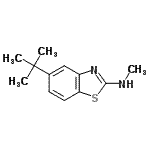 CAS#: 54237-39-7, N-Methyl-5-(2-Methyl-2-Propanyl)-1,3-Benzothiazol-2-Amine