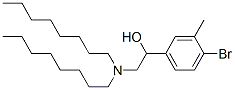 CAS 登录号：5428-83-1， 1-(4-溴-3-甲基-苯基)-2-(二辛基氨基)乙醇