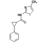 CAS#: 544426-84-8, N-(4-Methyl-1,3-Thiazol-2-Yl)-2-Phenylcyclopropanecarboxamide