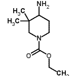 CAS 登录号：544443-46-1， 乙基4-氨基-3,3-二甲基-1-哌啶羧酸酯
