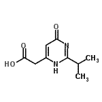 CAS#: 54506-67-1, (2-Isopropyl-6-Oxo-1,6-Dihydro-4-Pyrimidinyl)Acetic Acid