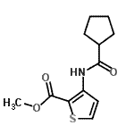 CAS#: 545341-42-2, Methyl 3-[(Cyclopentylcarbonyl)Amino]-2-Thiophenecarboxylate