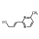 CAS 登录号：545421-30-5， (2E)-3-(4-甲基-2-嘧啶基)-2-丙烯-1-醇