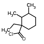 CAS#: 54556-69-3, 1-Ethyl-2,3-Dimethylcyclohexanecarbonyl Chloride
