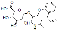 CAS#: 54587-50-7, (2S,3S,4S,5R,6R)-3,4,5-Trihydroxy-6-[1-(Propan-2-Ylamino)-3-(2-Prop-2-Enylphenoxy)Propan-2-Yl]Oxyoxane-2-Carboxylic Acid