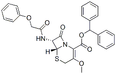 CAS#: 54639-52-0, Diphenylmethyl (6R-trans)-3-Methoxy-8-Oxo-7-(Phenoxyacetamido)-5-Thia-1-Azabicyclo[4.2.0]Oct-2-Ene-2-Carboxylate
