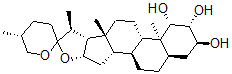CAS#: 547-01-3, (25R)-5beta-Spirostane-1beta,2beta,3alpha-Triol