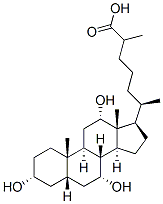 CAS 登录号:547-98-8, (3a,5b,7a,12a)-3,7,12-三羟基-胆甾烷-26-酸