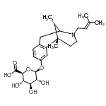 CAS#: 54763-91-6, (1S,13S)-1,13-Dimethyl-10-(3-methyl-2-buten-1-yl)-10-azatricyclo[7.3.1.0<sup>2,7</sup>]trideca-2,4,6-trien-4-yl beta-D-glucopyranosiduronic acid
