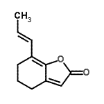CAS#: 547766-53-0, 7-[(1E)-1-Propen-1-Yl]-5,6-Dihydro-1-Benzofuran-2(4H)-One