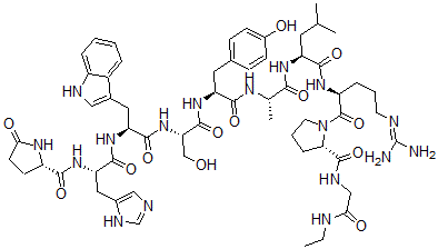 CAS#: 54797-49-8, 6-D-Alanine-10-(N-ethylglycinamide)-Luteinizinghormone-releasing factor (swine)