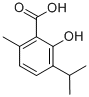 CAS 登录号：548-51-6， 2-羟基-3-异丙基-6-甲基苯甲酸