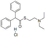 CAS#: 548-68-5, S-[2-(Diethylamino)Ethyl] alpha-Phenylbenzeneethanethioate Hydrochloride