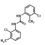 CAS 登录号：54965-09-2， 1-(2-氯-3-甲基苯基)-3-(3-氯-2-甲基苯基)脲