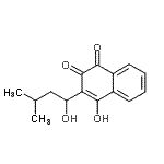 CAS#: 55030-44-9, 4-Hydroxy-3-(1-Hydroxy-3-Methylbutyl)-1,2-Naphthalenedione