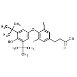 CAS#: 551-90-6, 3-{4-[4-Hydroxy-3,5-Bis(2-Methyl-2-Propanyl)Phenoxy]-3,5-Diiodophenyl}Propanoic Acid
