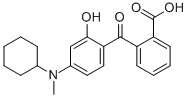 CAS#: 55109-91-6, 2-[4-(Cyclohexylmethylamino)-2-Hydroxybenzoyl]Benzoic Acid