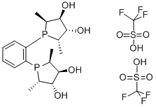 CAS#: 552829-96-6, (+)-1,2-Bis[(2S,5S)-2,5-Dimethyl-(3S,4S)-3,4-Dihydroxyphospholano]Benzene Bis(Trifluoromethanesulfonate) Salt