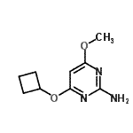 CAS 登录号：552880-94-1， 4-(环丁基氧基)-6-甲氧基-2-嘧啶胺