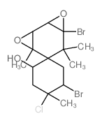 CAS#: 55304-01-3, (1'R,2S,2'alpha,4S,5S,1R)-5,7'beta-Dibromo-4-Chloro-4,4'alpha,6',6'-Tetramethylspiro[Cyclohexane-1,5'-[3,8]Dioxatricyclo[5.1.0.0(2,4)]Octan]-2-Ol