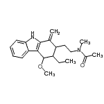 CAS#: 55320-30-4, N-[2-(3-Ethyl-4-Methoxy-1-Methylene-2,3,4,9-Tetrahydro-1H-Carbazol-2-Yl)Ethyl]-N-Methylacetamide